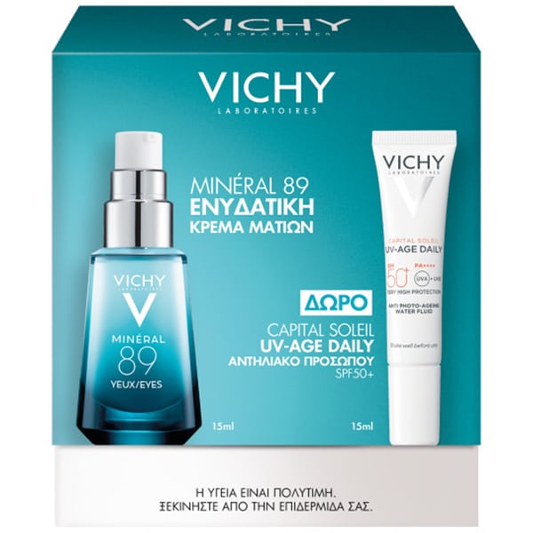 Vichy Mineral 89 Eyes 15ml με Δώρο Capital Soleil UV-AGE Daily SPF50+ 15ml