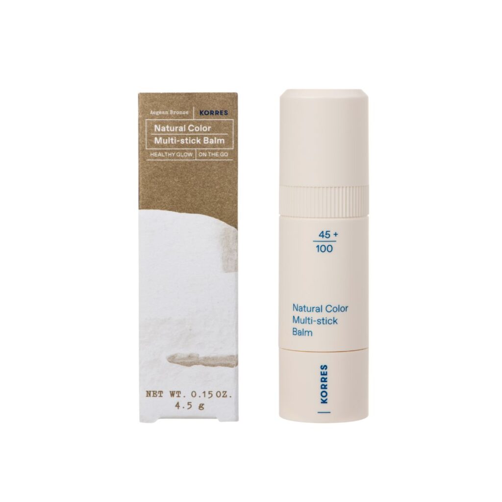 Korres Aegean Bronze Natural Color Balm σε Στικ για Λάμψη σε Χείλη & Ζυγωματικά