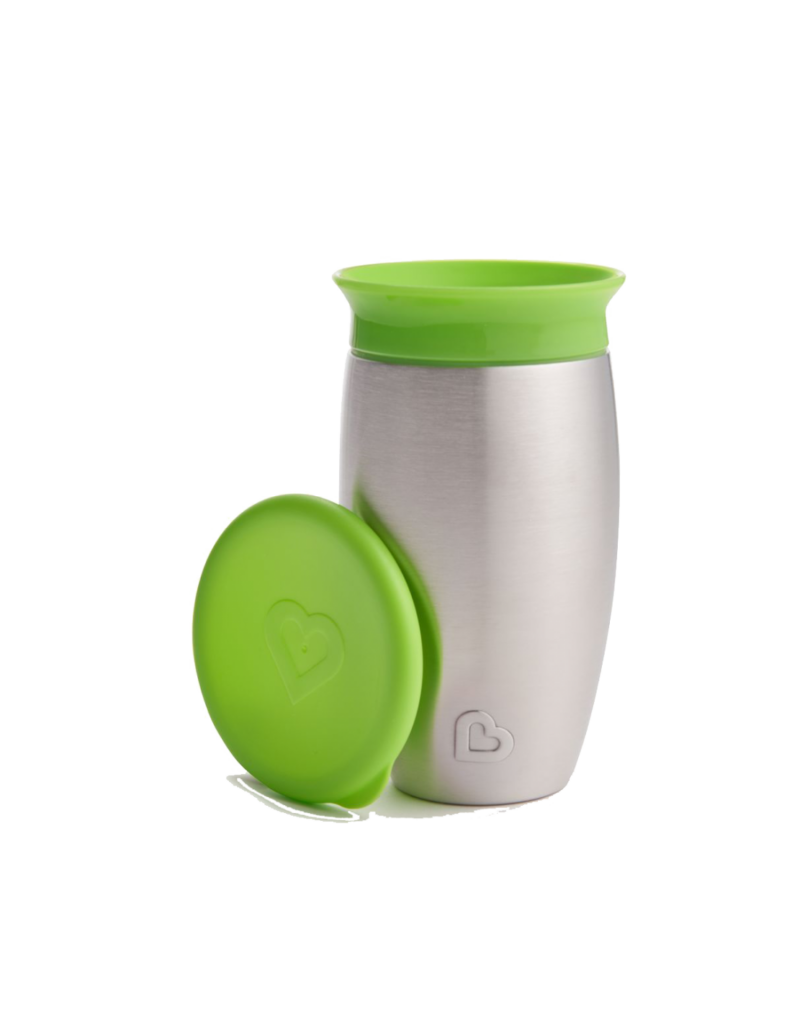 Μunchkin MIRACLE STAINLESS STEEL CUP GREEN
