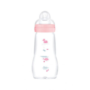 Mam Μπιμπερό Γυάλινο Feel Good 260ml Ροζ