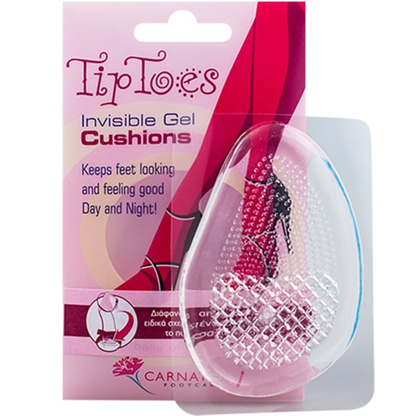 Carnation TipToes Invisible Gel Cushions Διάφανοι Πάτοι 1 ζεύγος