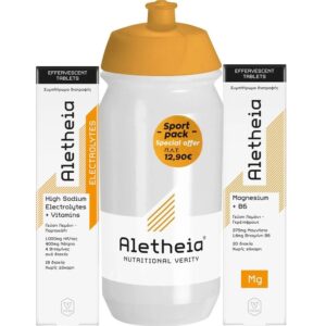 Aletheia Electrolytes 20 Αναβράζοντα Δισκία & Magnesium + B6 20 Αναβράζοντα Δισκία & Παγούρι
