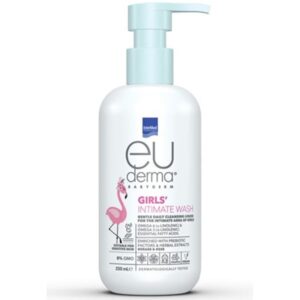 Intermed Euderma Babyderm Girls' Intimate Wash Υγρό Καθαρισμού Ευαίσθητης Περιοχής για Κορίτσια 250ml