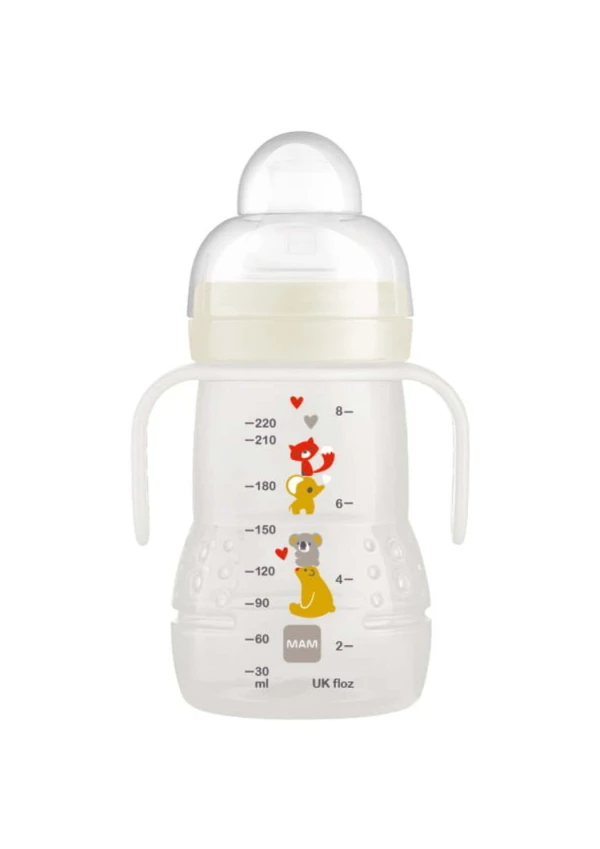 Mam Trainer+ Μπιμπερό Μετάβασης Λευκό για 4+ μηνών 220ml
