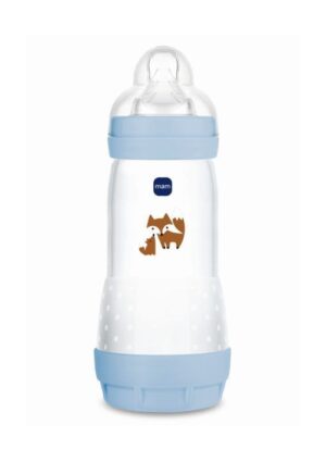 Mam Easy Start Anti-Colic Πλαστικό Μπιμπερό με Θηλή Σιλικόνης 4+ μηνών Γαλάζιο 320ml