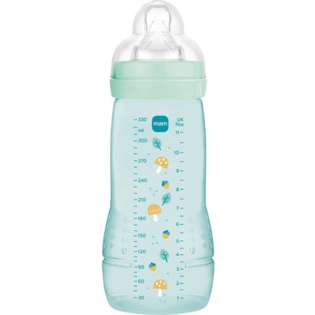 Mam Easy Active Baby Bottle 4m+ (330ml) - Πλαστικό Μπιμπερό με Εύκολο Κράτημα και Θηλή Σιλικόνης