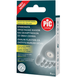 PIC Solution Επιθέματα Προστασίας Κάλων & Σκληρύνσεων Οβάλ 2.8x1.8cm 9τεμ