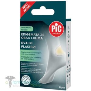 PIC Solution Προστατευτικά Επιθέματα Φτέρνας κατά των Φουσκαλών 4.4x6.9cm 6τεμ
