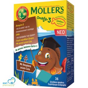 Möller’s Omega-3 Gummies με Γεύση Cola 36 Ζελεδάκια