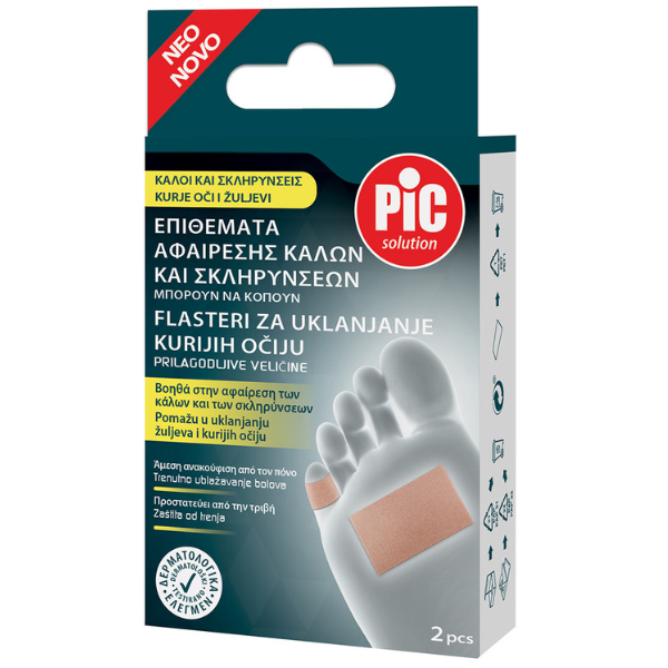 Pic Solution Επιθέματα Κατά των Κάλων & Σκληρύνσεων με Σαλικυλικό Οξύ 6x4cm 2τμχ