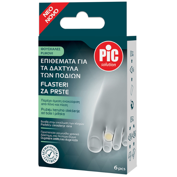 Pic Solution Επιθέματα Προστασίας για Φουσκάλες Δαχτύλων 1.8x6.1cm 6τμχ