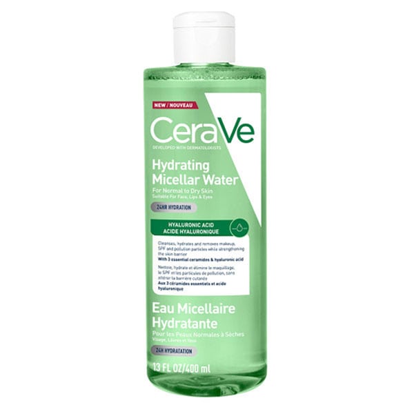 CeraVe Hydrating Micellar Water Ενυδατικό Νερό Καθαρισμού & Αφαίρεσης Μακιγιάζ με Υαλουρονικό Οξύ 400ml