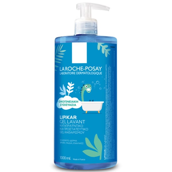 La Roche-Posay Lipikar Gel Lavant Family Size Απαλό Τζελ Καθαρισμού για Πρόσωπο & Σώμα με Καταπραϋντική Δράση 1000ml