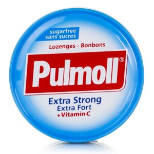 Pulmoll Extra Strong Mint Καραμέλες για τον Λαιμό με Μέντα & Βιταμίνη C – Χωρίς Ζάχαρη 45gr