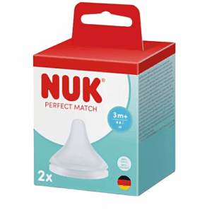 NUK Perfect Match Θηλές Σιλικόνης Μέγεθος M για Μωρά 3+ Μηνών- 2 τεμάχια