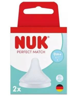 NUK Perfect Match Θηλές Σιλικόνης Μέγεθος S για Νεογέννητα 0+ Μηνών- 2 τεμάχια