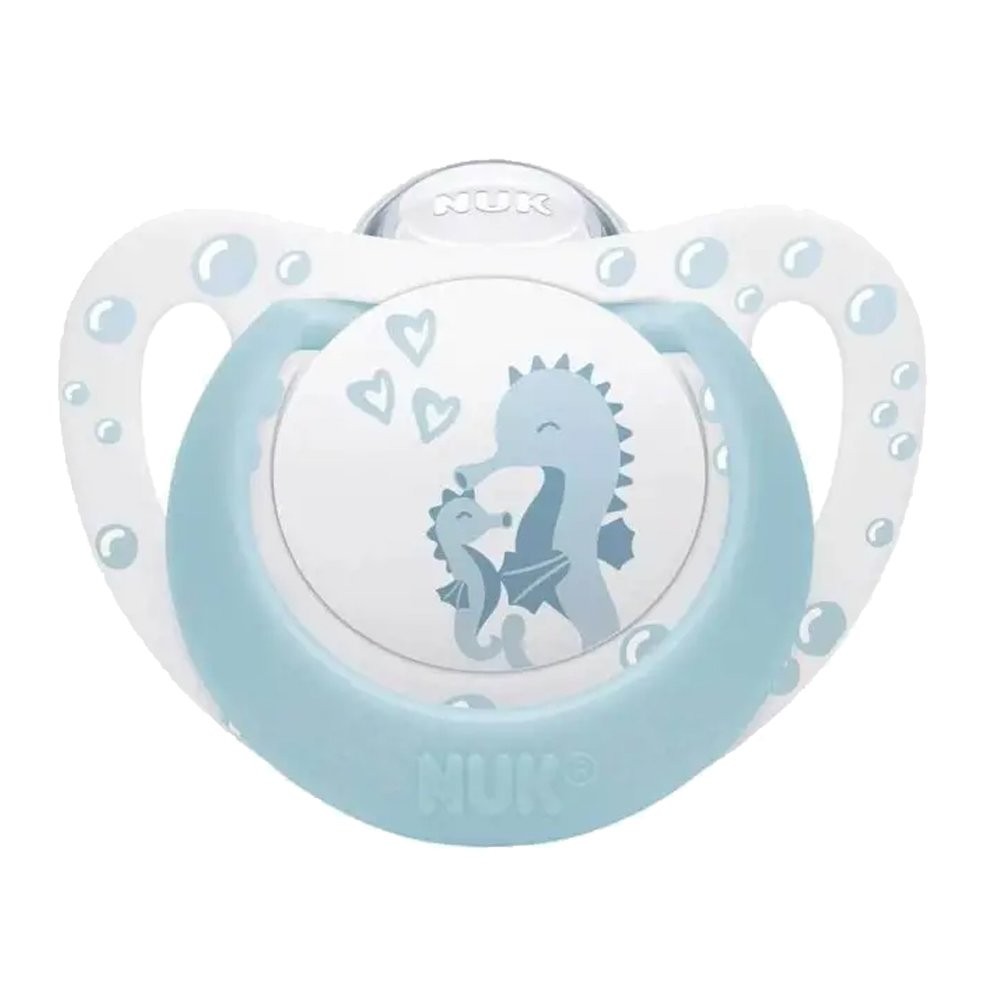NUK First Choice Πιπίλα Σιλικόνης για Νεογέννητα 0-6 Μηνών με Θήκη