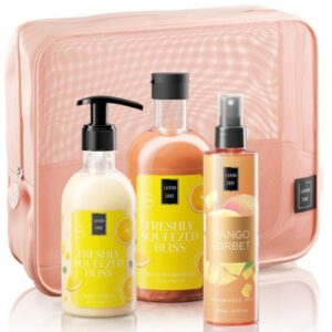 Lavish Care Freshly Squeezed Bliss Σετ Περιποίησης Σώματος με Αφρόλουτρο-Κρέμα-Mist & Νεσεσέρ-1σετ