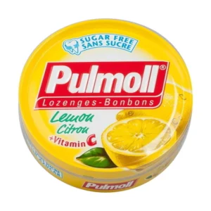 Pulmoll Lemon + Vitamin C Καραμέλες για τον Λαιμό με Λεμόνι & Βιταμίνη C – Χωρίς Ζάχαρη 45gr