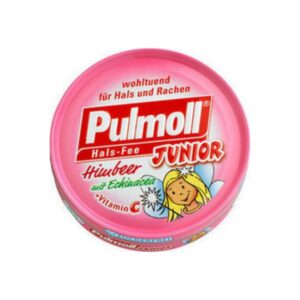 Pulmoll Junior Raspberry + Echinacea Καραμέλες για Παιδιά με Βατόμουρο-Εχινάκεια & Βιταμίνη C – Χωρίς Ζάχαρη 45gr