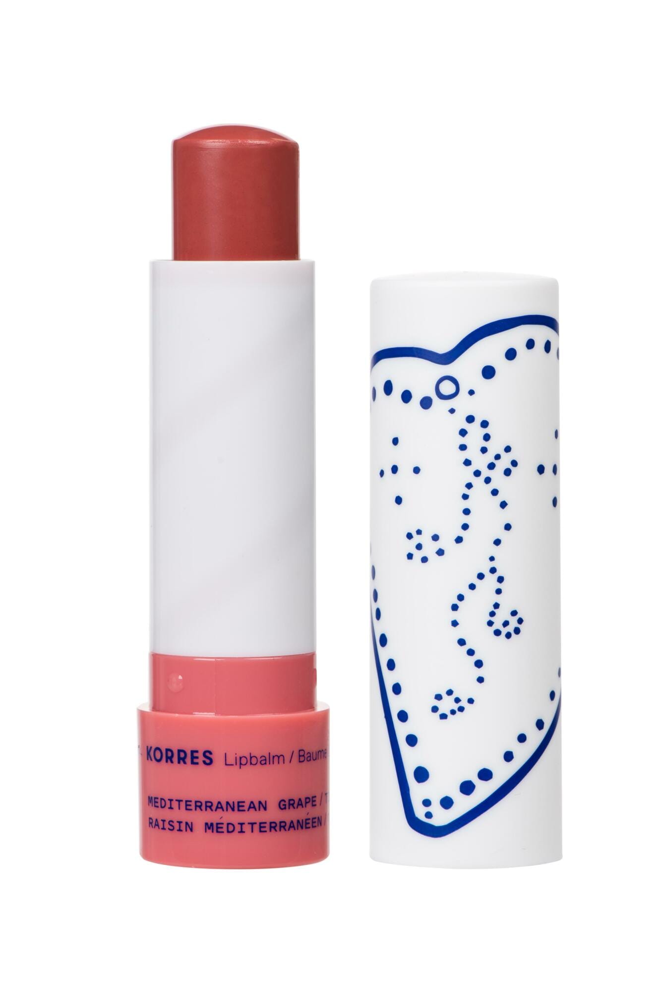 Korres Lip Balm Με Χρώμα από Μεσογειακό Σταφύλι για Ενυδάτωση και Θρέψη Χειλιών 4.5g
