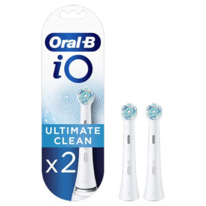 Oral-B iO Ultimate Clean White Ανταλλακτικές Κεφαλές για Ηλεκτρική Οδοντόβουρτσα 2τμχ