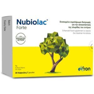 Eifron Nubiolac Forte – Ενισχυμένα Προβιοτικά 5 Στελεχών για την Εντερική Υγεία 30 Κάψουλες
