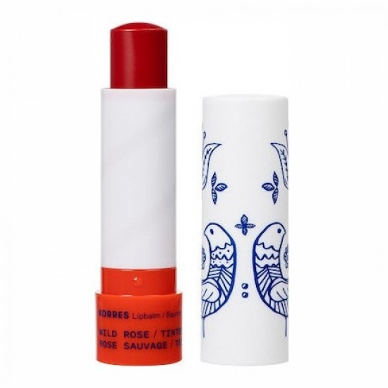 Korres Lip Balm Άγριο Τριαντάφυλλο με Χρώμα για Ενυδάτωση και Θρέψη Χειλιών 4.5g