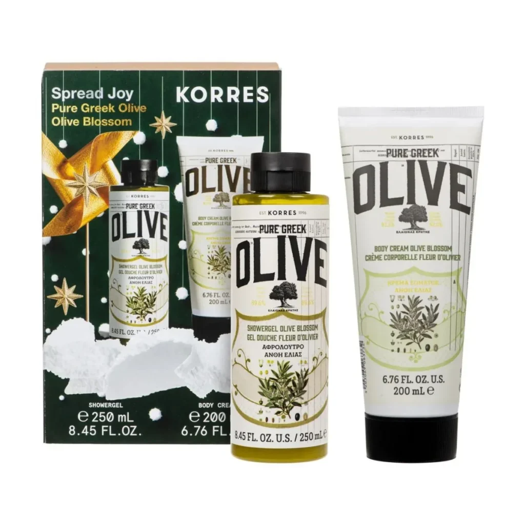 Korres Spread Joy Pure Greek Olive Blossom Σετ Περιποίησης Σώματος με Άνθη Ελιάς 2τμχ