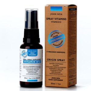 John Noa Origin Vitamin B12 1000 μg – Λιποσωμιακό Σπρέι Βιταμίνης Β12 για Ενέργεια & Νευρικό Σύστημα 30 ml