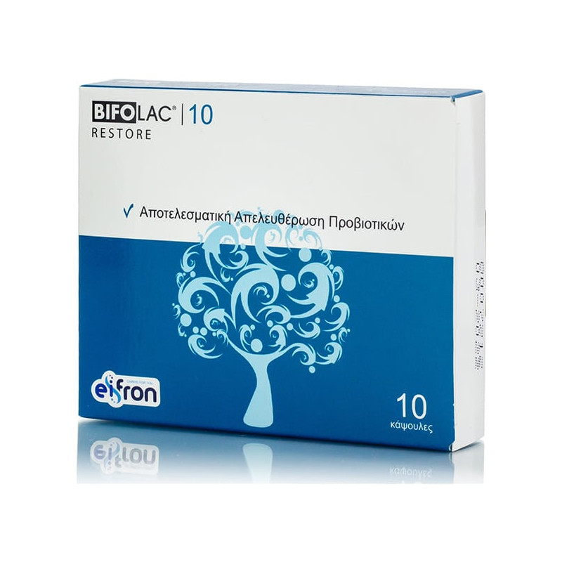 Bifolac Restore Plus – Προβιοτικά 11 Στελεχών με Fibersol & Βιταμίνη C 10 Κάψουλες