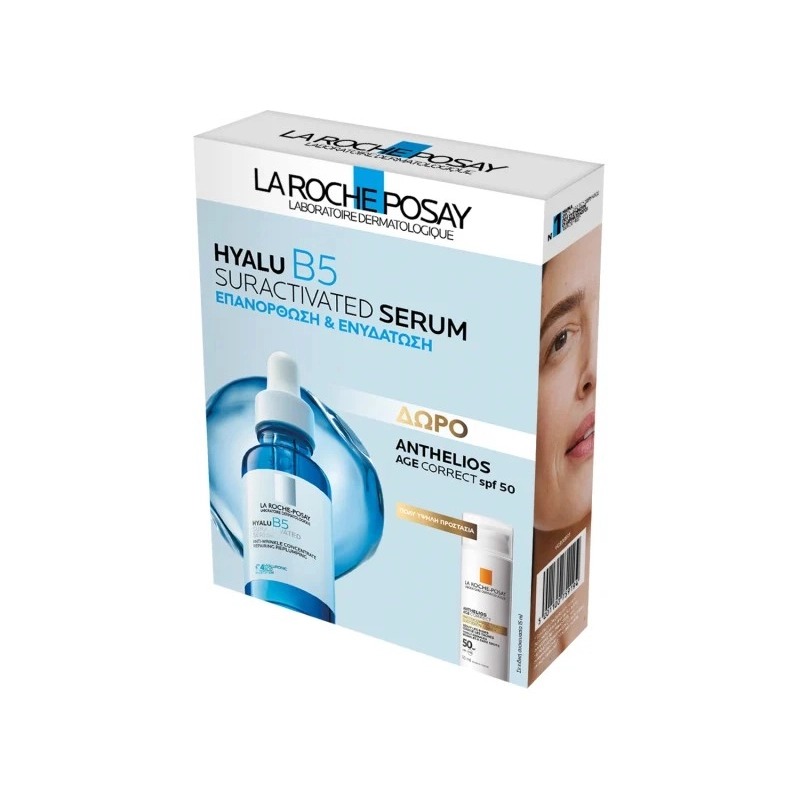 La Roche-Posay Hyalu B5 Αντιρυτιδικός Ορός Προσώπου 30ml + Δώρο Anthelios Age Correct Αντηλιακή Κρέμα Προσώπου SPF50 15ml