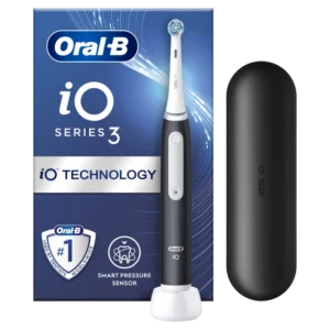 Oral-B iO Series 3 Magnetic Black Ηλεκτρική Οδοντόβουρτσα με Μαγνητική Τεχνολογία & Θήκη Ταξιδίου 1τμχ